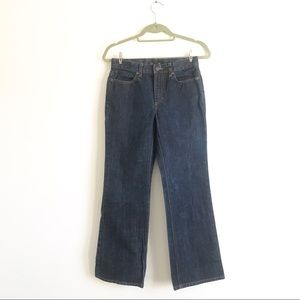 J. Crew Dark Wash Bootcut Denim Jeans Sz P4